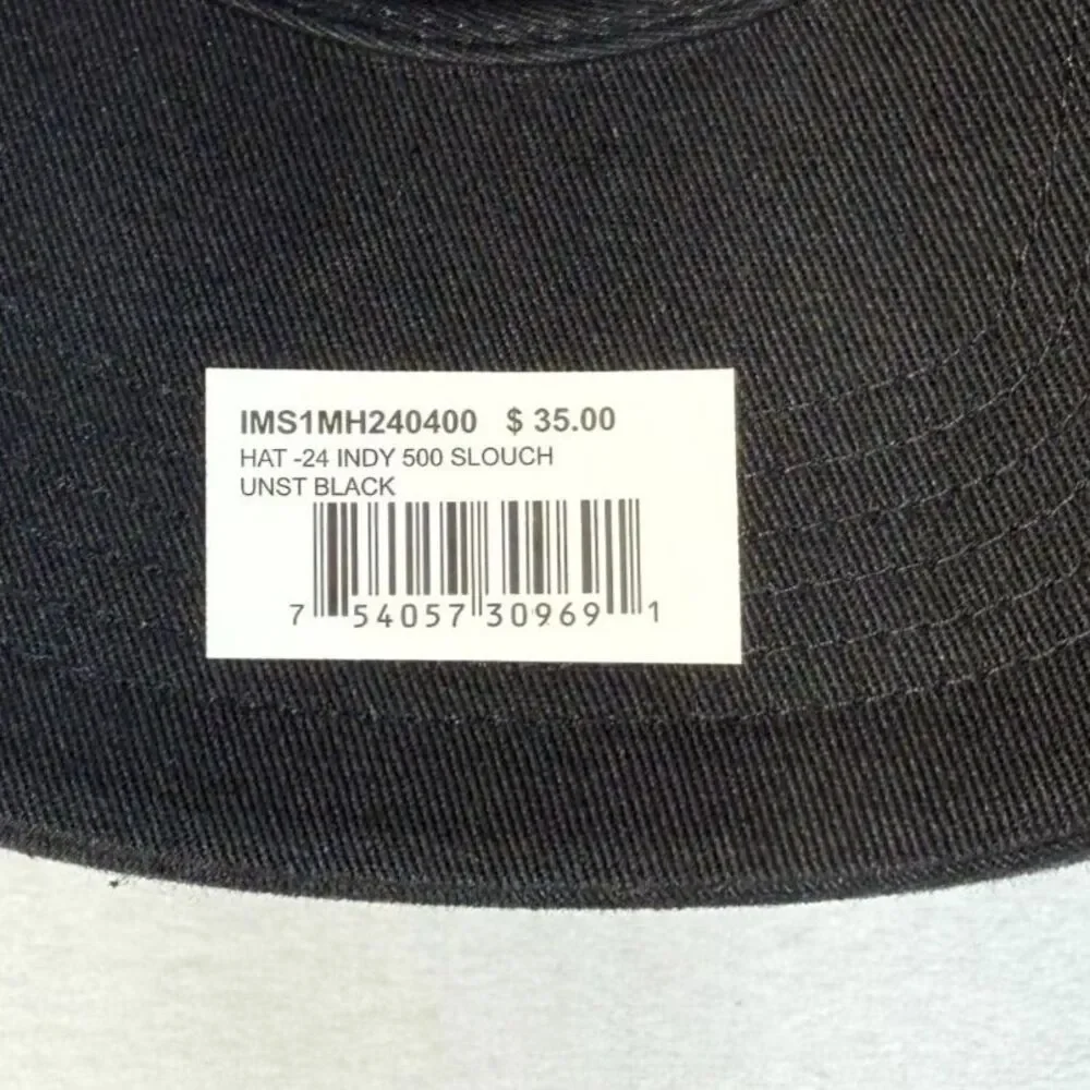 INDYCAR Indy 500 108th Adjustable Black Dad Hat‎ NEW